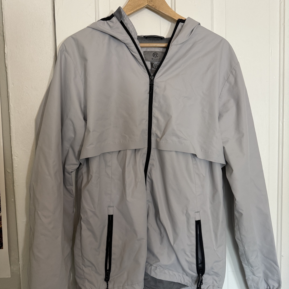 Men's Gray Hooded Jacket